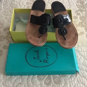 Black patten Jack Rogers.